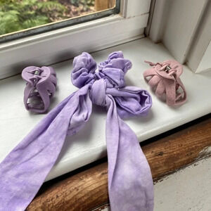 Anthropologie Pastel  Hair Clip And Bow Set